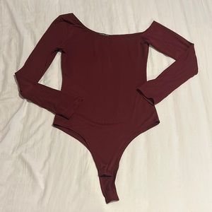 Burgundy Bodysuit